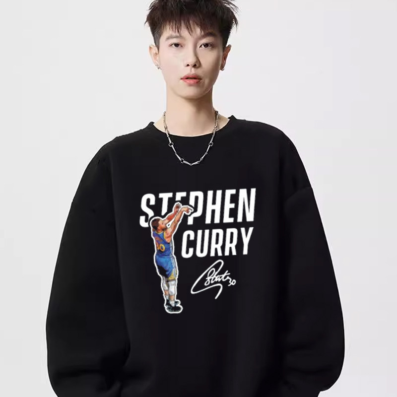 史蒂芬库里篮球衣服长袖圆领套头服吉米巴特勒卫衣秋冬季百搭上衣