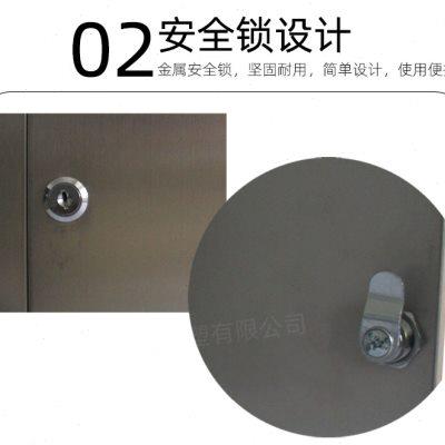不锈钢意见箱带密码锁挂锁信报箱双锁建议投诉箱大号收纳盒