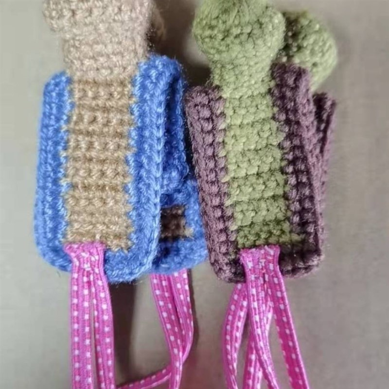 鸡绊脚排套斗鸡脚套纯手工编制而K成不伤鸡买脚套送嘴套