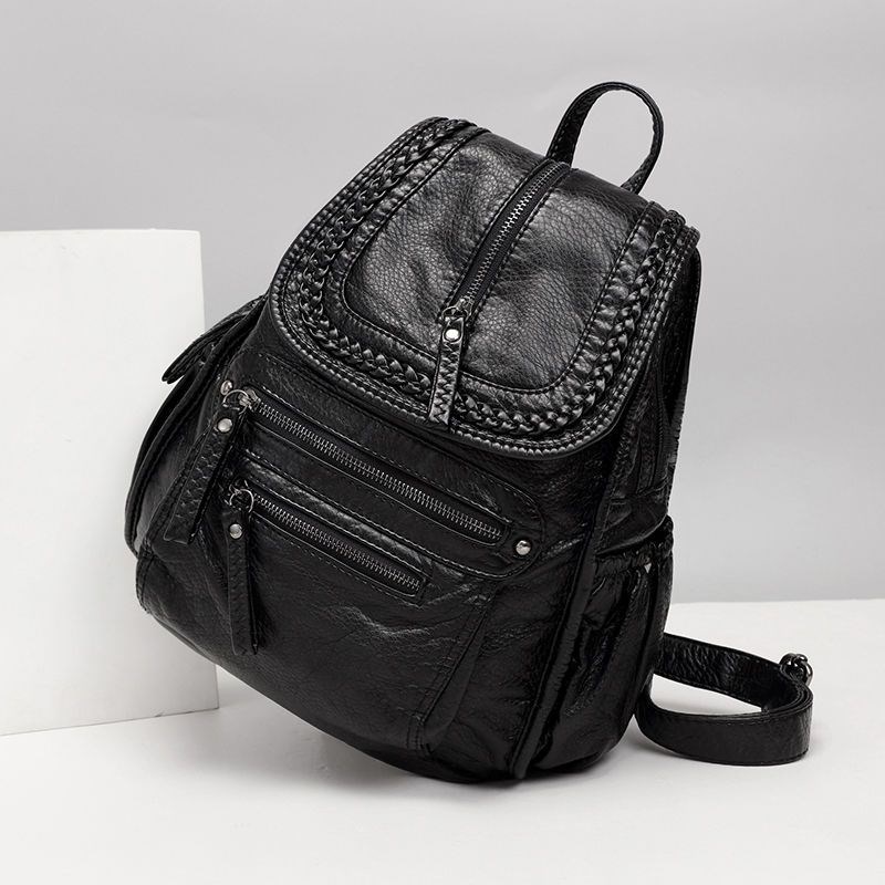 女士2027新款小k背包背包女2025新款韩版百搭大容量网红皮质双肩