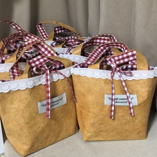 杜邦大容量手提袋伴手礼女伴娘盒子空盒礼品结婚小众高级实用三八