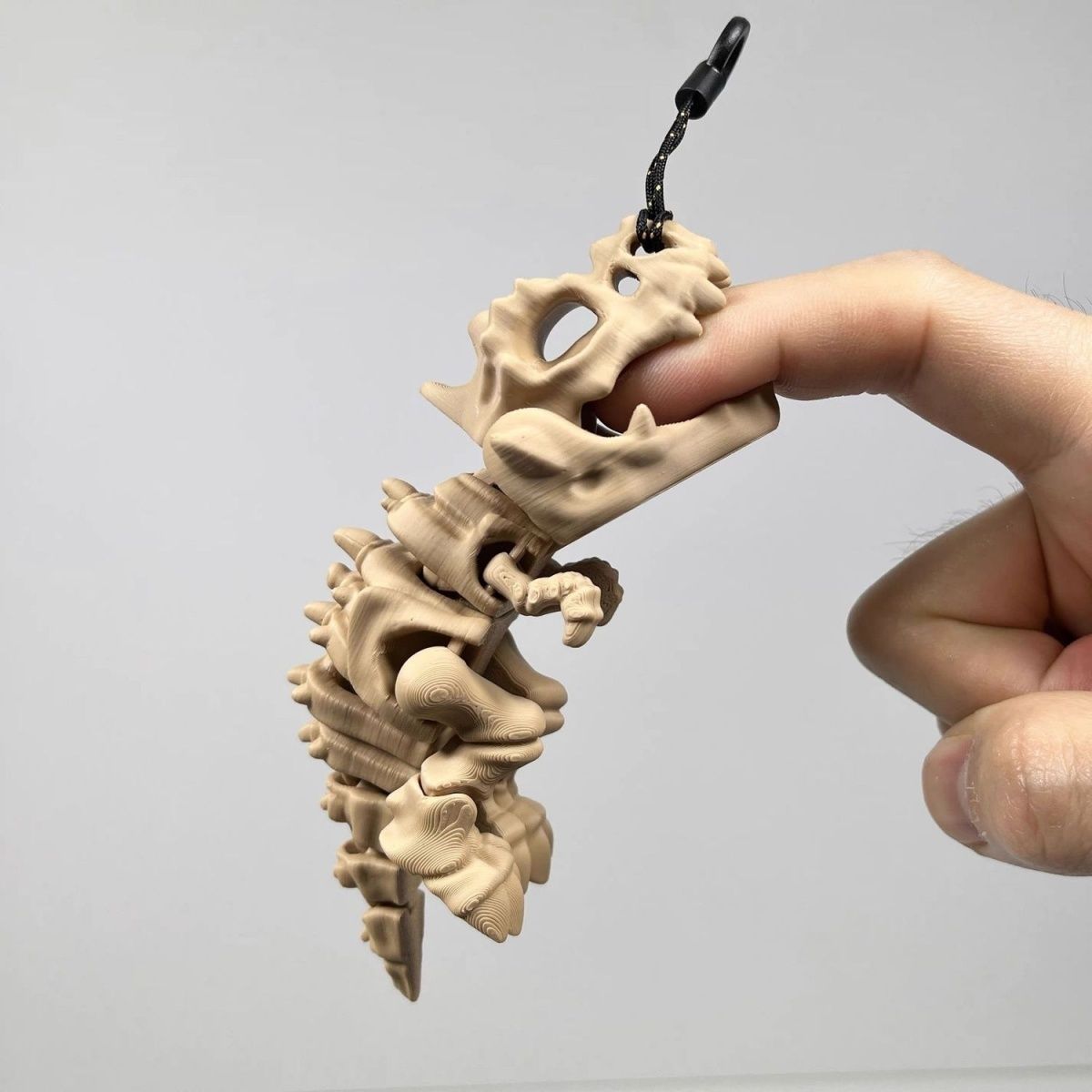 3D打印骷髅霸王龙挂件关