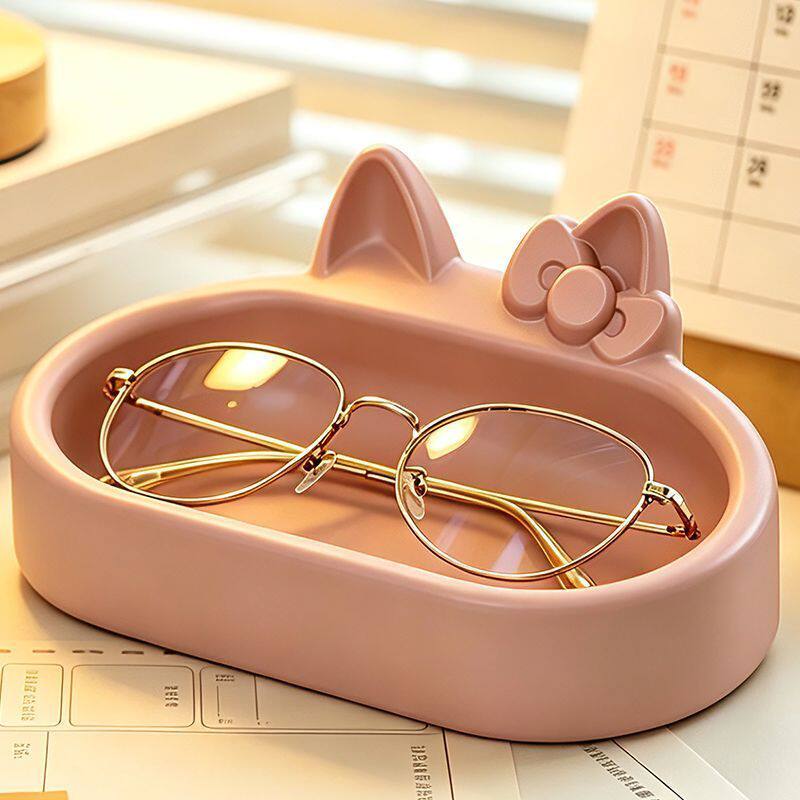 可爱猫猫眼镜盒收纳盒墨