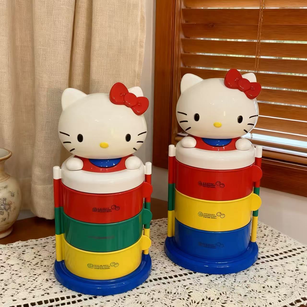 高品质卡通猫咪收纳盒旋