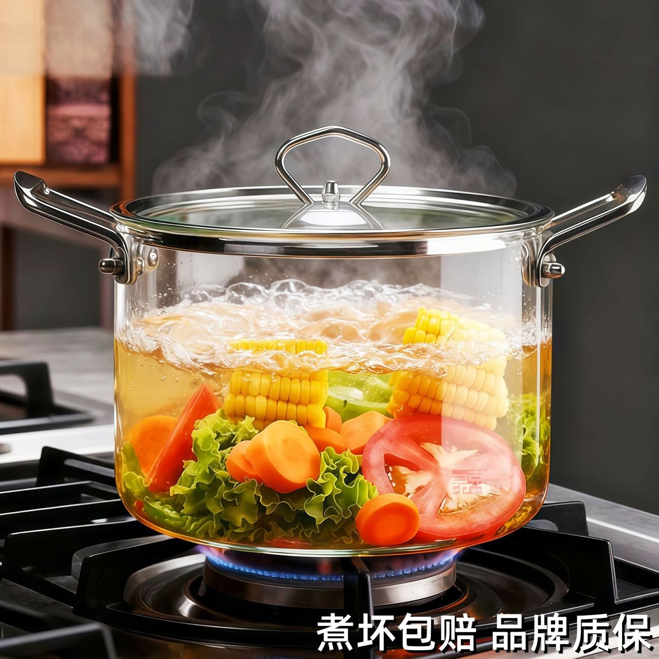 高硼硅玻璃小炖锅家用耐