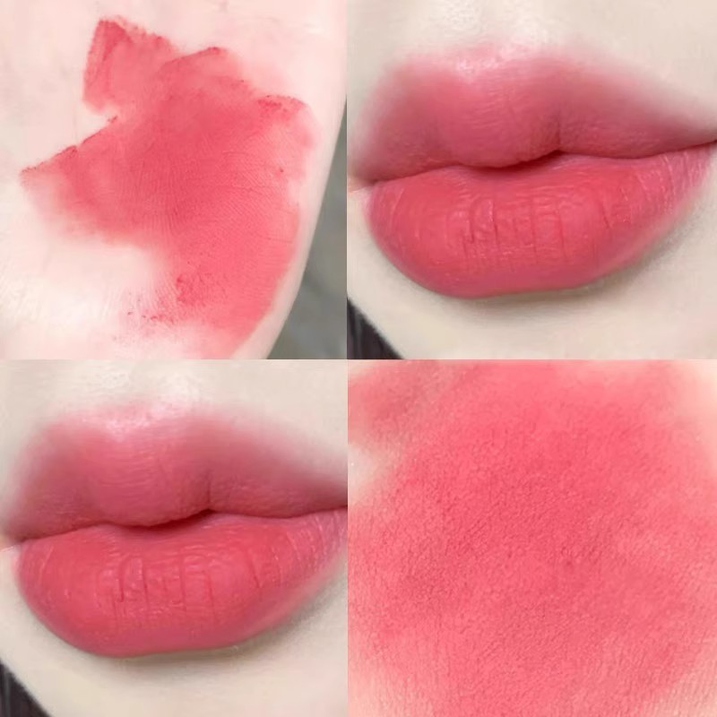 少女蜜桃粉色哑光素颜口红唇釉