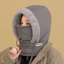 冬季 保暖帽子加绒加厚防寒面罩围脖户外骑行一体防风雷锋帽子超厚