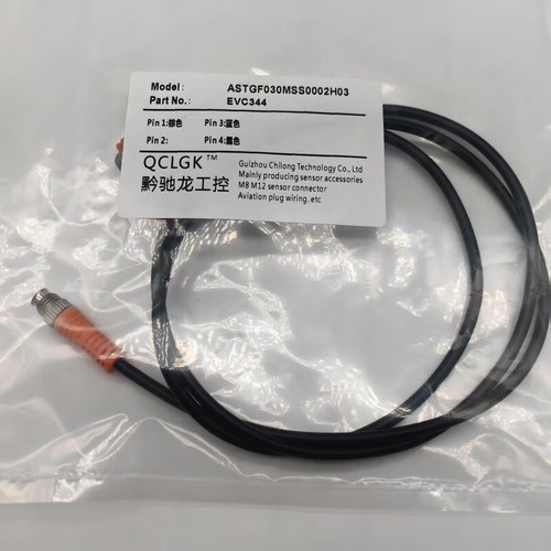 现货M8公头航空插头EVC344 345 346 347 418 429 469传感器连接线