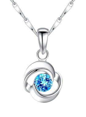 伊生爱永恒之心玫瑰之恋项链礼盒