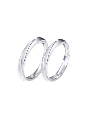 伊生爱情侣发光对戒莫比乌斯环