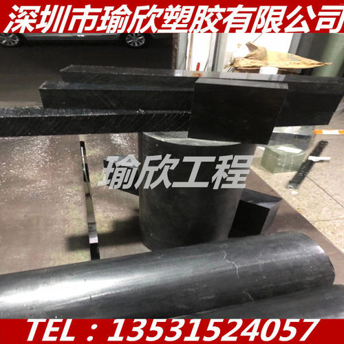 黑色阻燃PPO板改性增强UL94-V0等级聚苯醚棒加纤PC+GF15 20 30MM