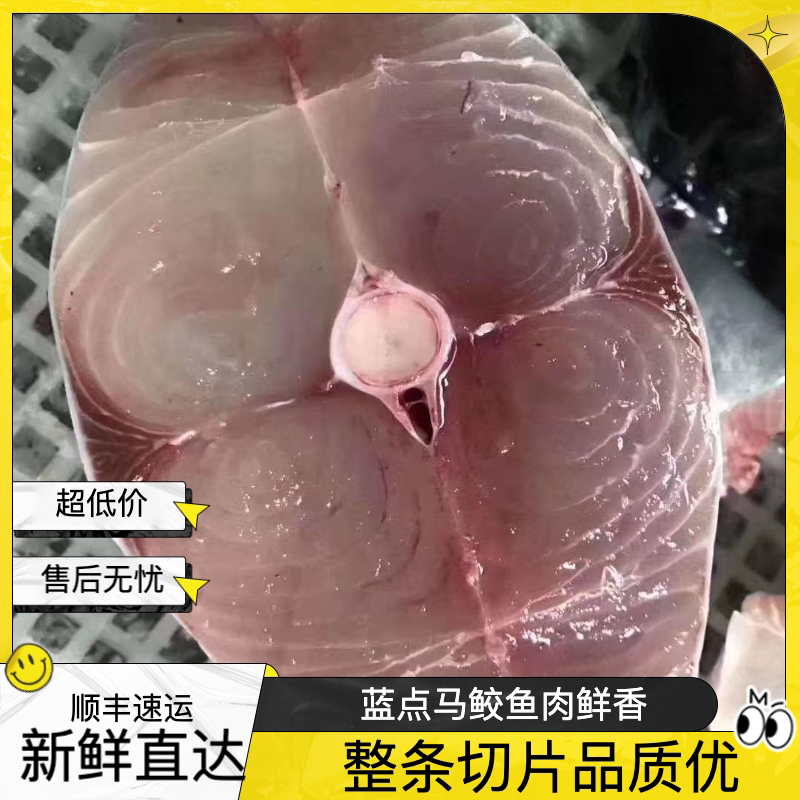 青岛本地野生大鲅鱼蓝点马鲛鱼去头去内脏切片顺丰包邮图片