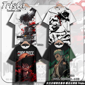 海贼王周边衣服动漫航海王尼卡路飞 T恤男 短袖 索隆印象二次元 夏装