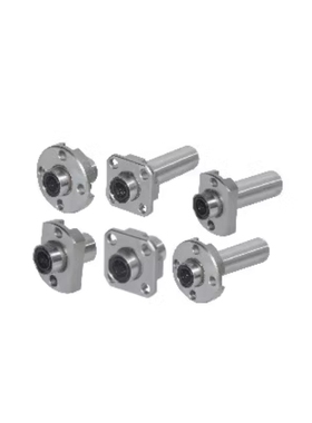 引导式 带法兰直线轴承紧凑型LML/LMJ53/63/73-d6/d8/d10/d12/d16