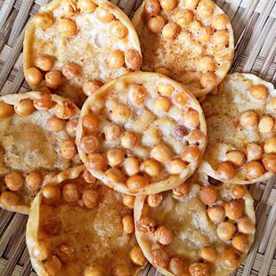 四川特产豌豆粑豌豆饼油炸香酥脆月亮粑巴豆巴子成都小吃怀旧零食