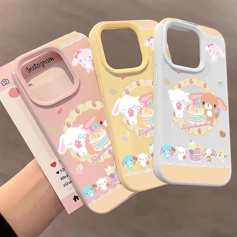 可爱蛋糕小兔适用于OPPOreno14手机壳a3x/a2m/a1活力版a57 a93s新款RENO13/12/11软胶Findx8x7 真我v23保护套