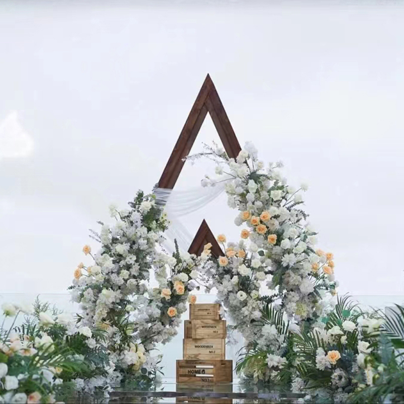 户外森系婚礼花门可定制绢花拱门