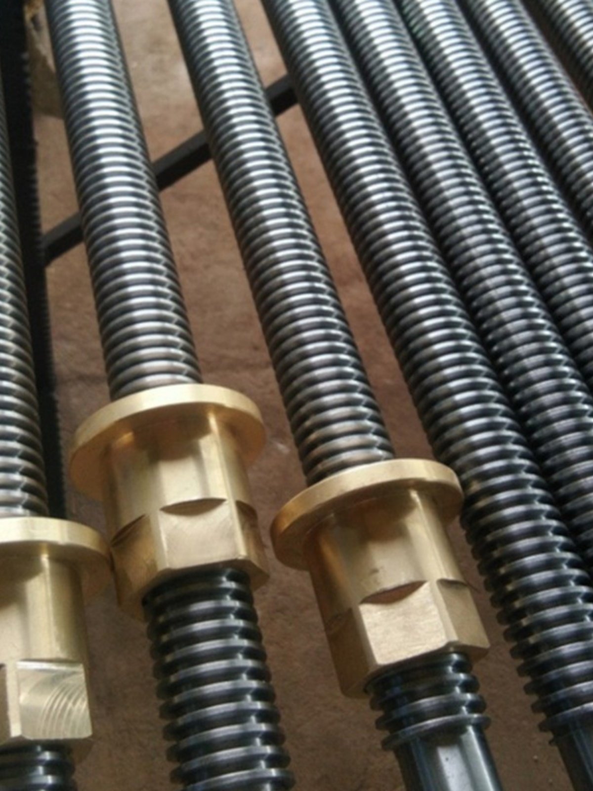 t型扣丝杠多头丝杆梯形左右旋粗牙方扣通丝杆螺母异型来图定做
