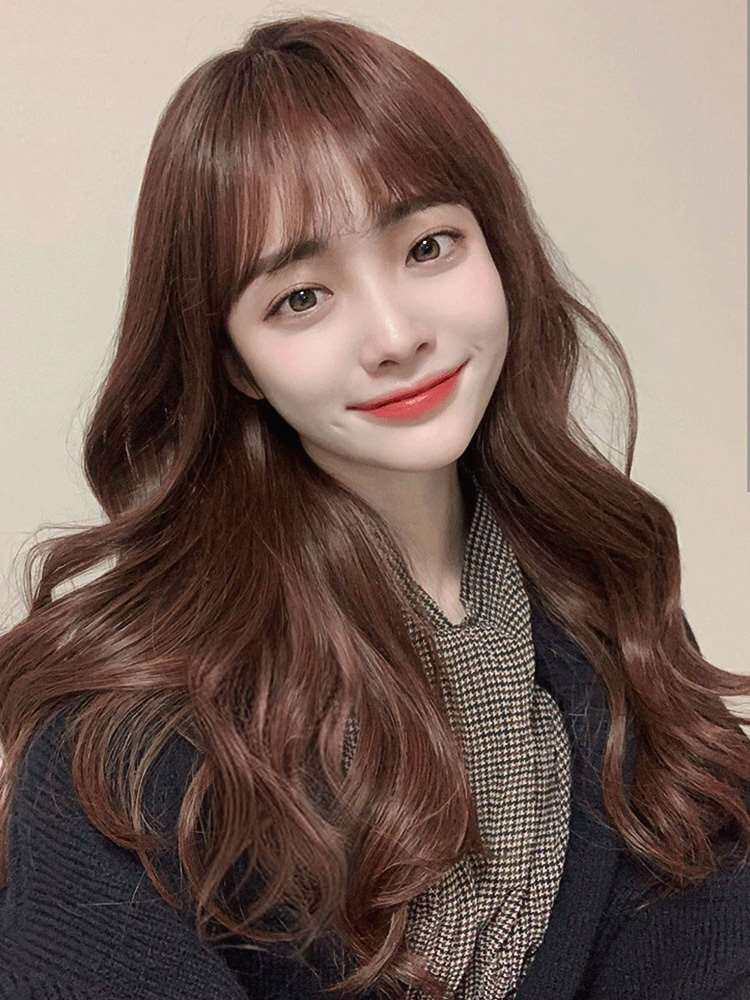 假发女长发大波浪长卷发真发全真人发2021年新款时尚全头套假发帽