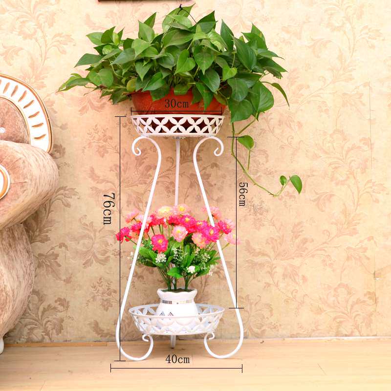 大盆绿萝花架摆放花盆的花架客厅单个高款电视柜两侧白色植物架子