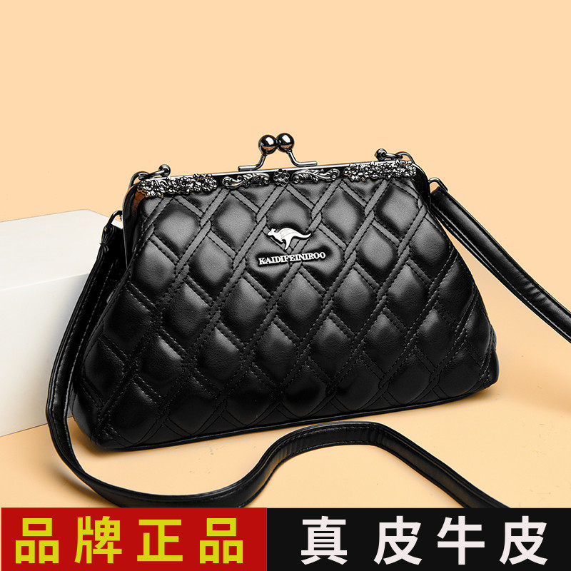 斜挎包包女士2026新款夏季真皮头层牛皮多层单肩女式妈妈款小方包