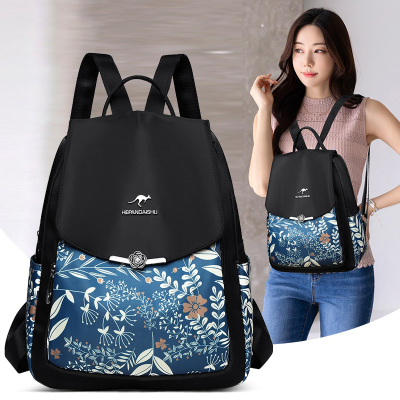 正品双肩包女2026新款潮旅行包牛津布背包女士百搭时尚帆布大容量