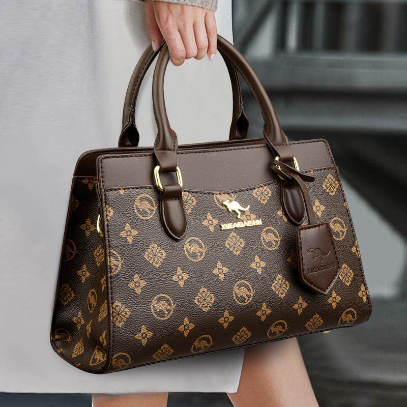 雪爱袋鼠真皮女包2026新款轻奢时尚中年妈妈包女高级感牛皮手提包,箱包皮具/热销女包/男包,托特包,淘宝优惠券,粉丝福利购,淘宝优惠卷