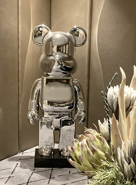 网红暴力熊摆件潮牌积木熊