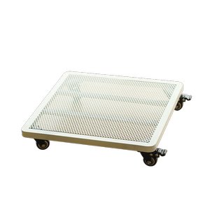 特大号正方形带刹车移动静音花盆托盘铁艺加高加厚带滚轮底座底托