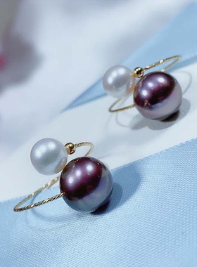 【来了就好】【Z197】妖紫色18K金弹力记忆戒指