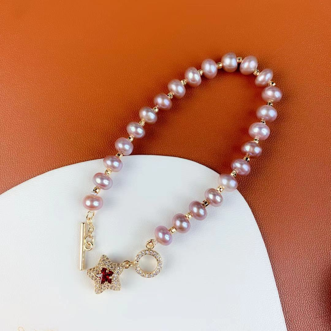 【来了就好】【Z2360】紫美人超美珍珠手链