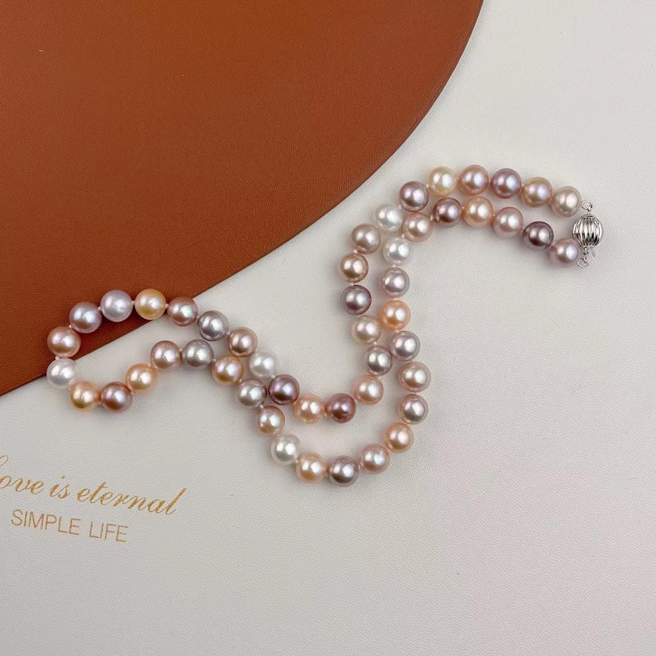 【来了就好】【Z3503】彩虹糖豆珍珠项链