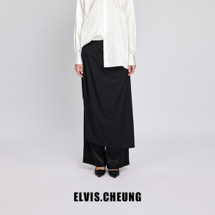 精纺真丝传统旋裙裙裤 ELVIS.CHEUNG24夏季 开运中式 女 新品 休闲裤