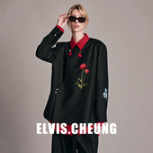 ELVIS.CHEUNG26贺岁绣花装 饰中式 精纺外套刺绣女宽松百搭显瘦上衣