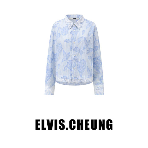 ELVIS.CHEUNG条纹宽松休闲衬衫