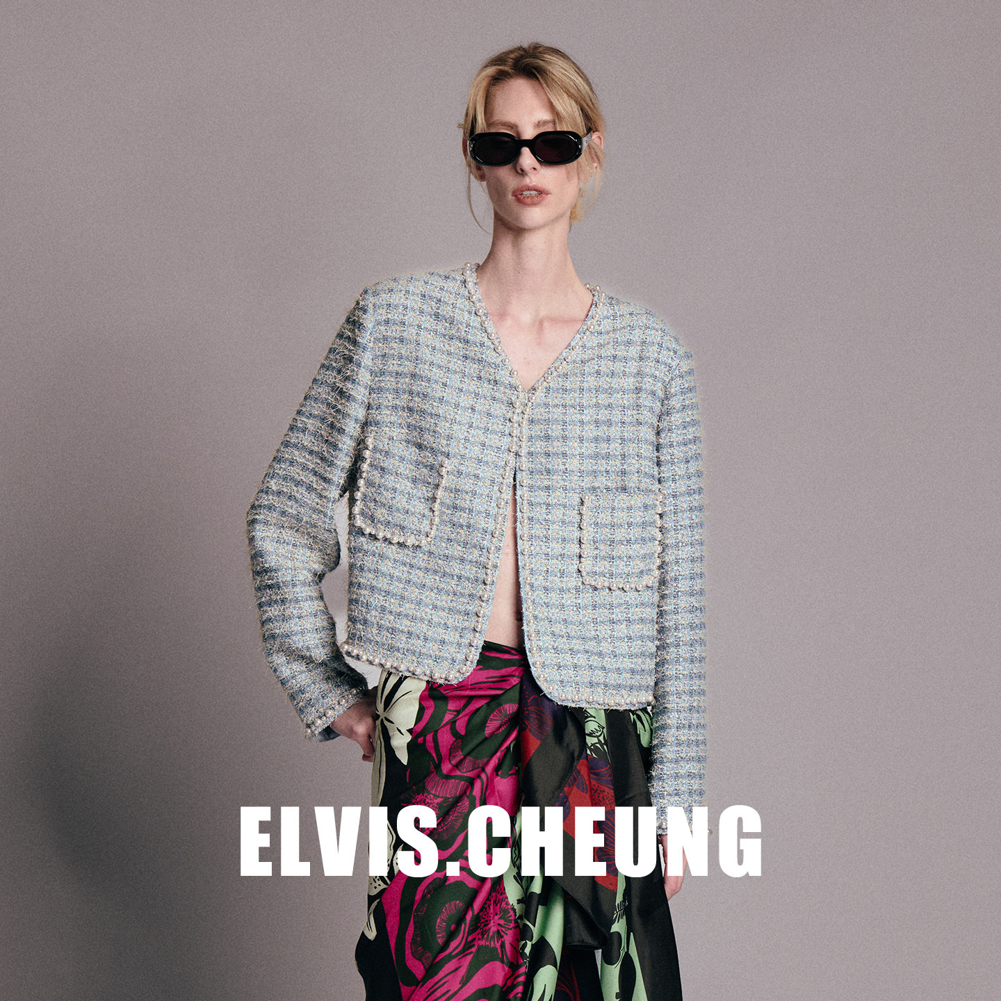 ELVIS.CHEUNG26早春小香风粗花呢短外套女双排扣口袋高级感外套,女装/女士精品,短外套,淘宝优惠券,粉丝福利购,淘宝优惠卷