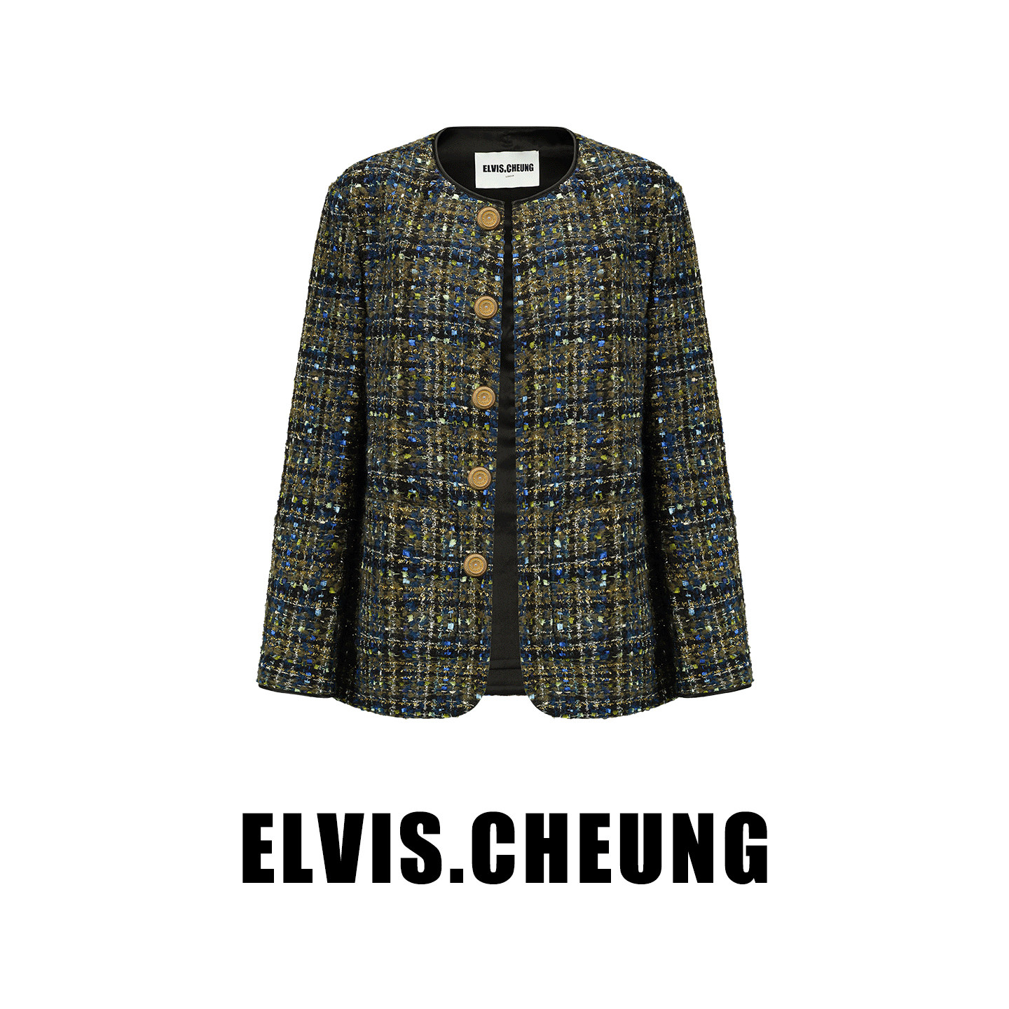 ELVIS.CHEUNG25秋冬新款小香风粗花呢短外套女高级感显瘦百搭气质,女装/女士精品,短外套,淘宝优惠券,粉丝福利购,淘宝优惠卷