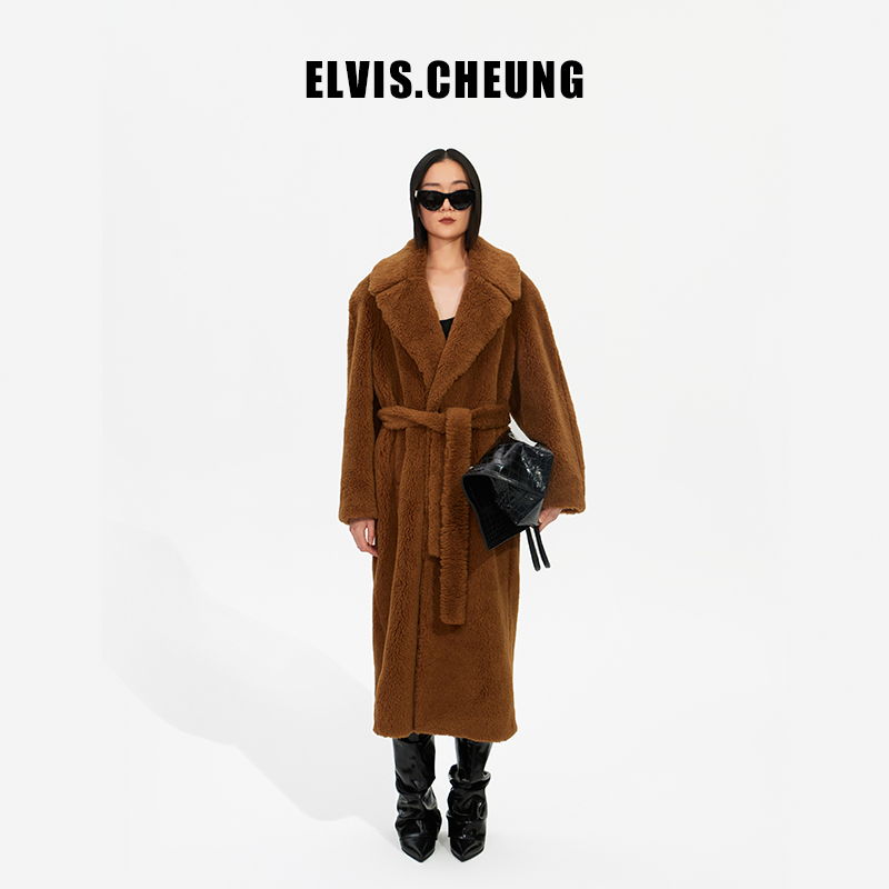 骆驼绒大衣ELVIS.CHEUNG毛呢
