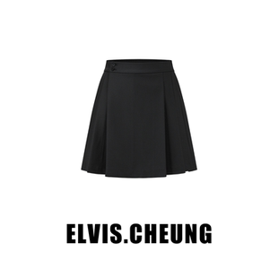 ELVIS.CHEUNG25秋冬原创设计精纺马面短裙半身裙女小众高级感显瘦