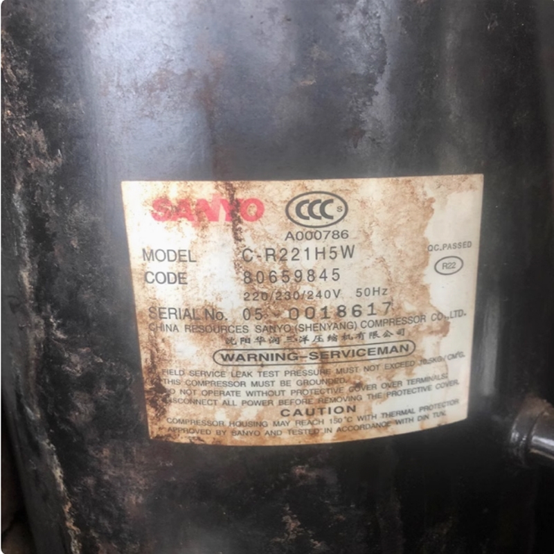 C-3RV463H2BFF C-R221H5W C-R224H8U C-R224H3R全新三洋压缩机