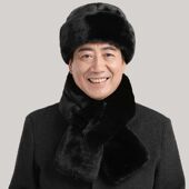 中老年人帽子男士 冬季 雷锋帽东北爸爸加厚保暖老人爷爷秋冬天棉帽