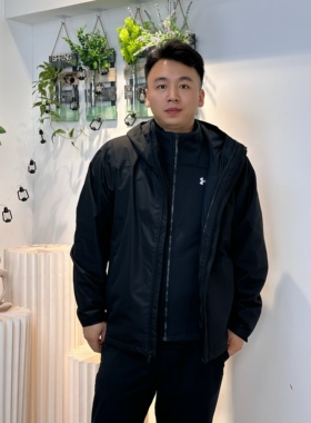 UA安德玛外套男装秋冬新款Storm防风三合一运动训练夹克1371585