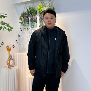 UA安德玛外套男装秋冬新款Storm防风三合一运动训练夹克1371585