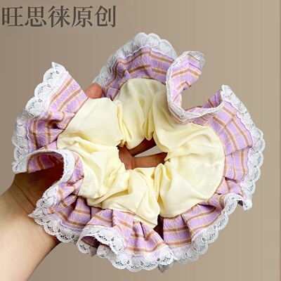 百搭学院风大肠发圈气质马尾头绳