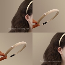 韩版细款气质海绵珍珠发箍女2025新款高级感头箍高颅顶发饰头饰