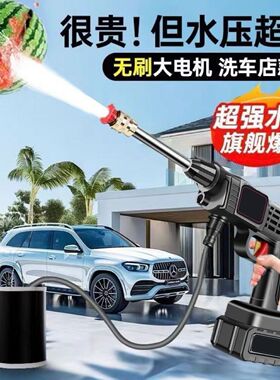 【下单立减100元】无线洗车机高压水枪家用锂电多功能洗车神器LS