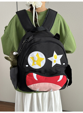 二次元卡通双肩包学生书包男女百搭个性背包