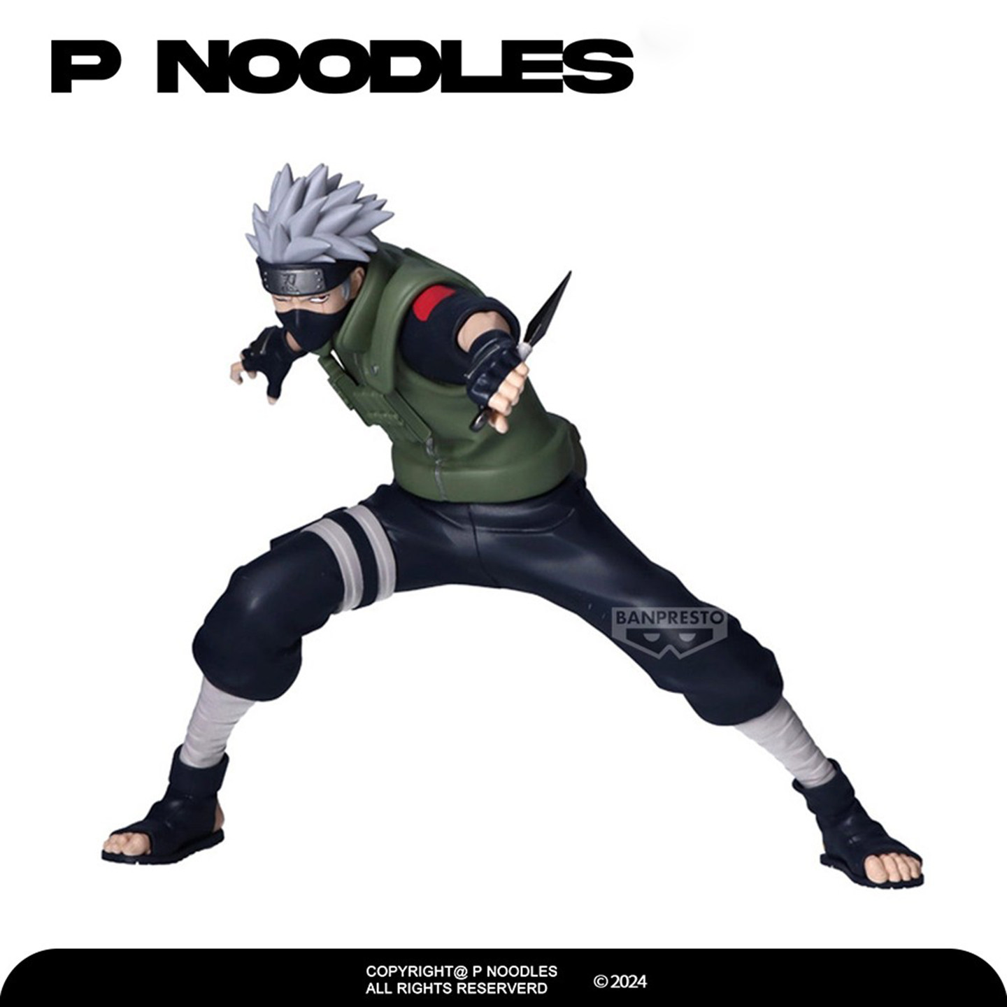 日版眼镜厂正品 火影忍者疾风传 名战景 卡卡西 带土 手办景品