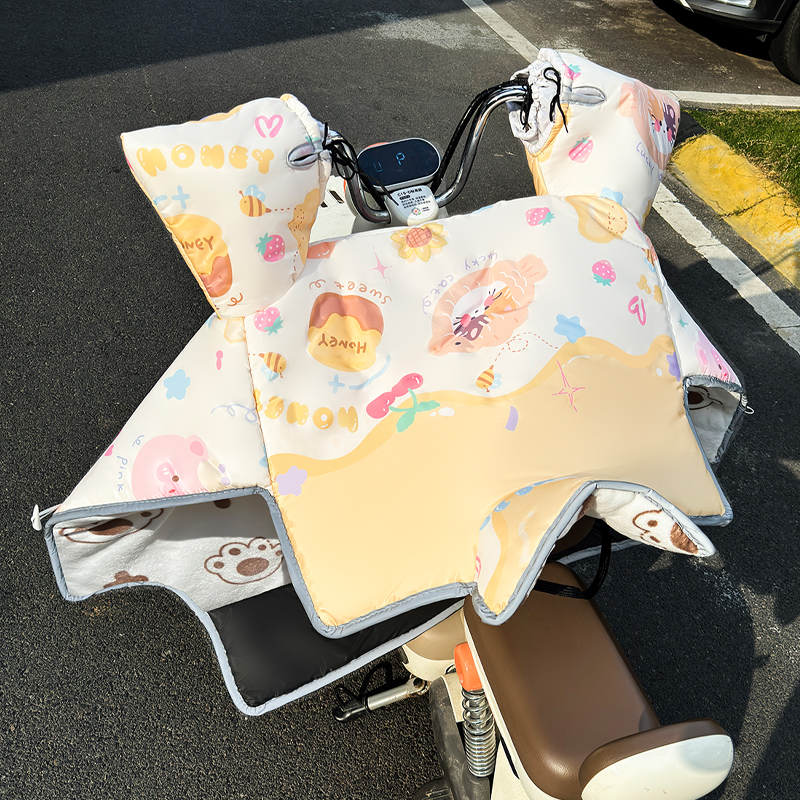 电动车挡风被冬季加绒加厚2025新款防水电瓶摩托冬天冬款防风罩