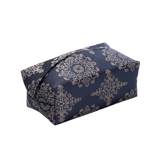 知舍唐团花织锦抽纸盒收纳四色中国传统纹样传统色 原创图案 茶配